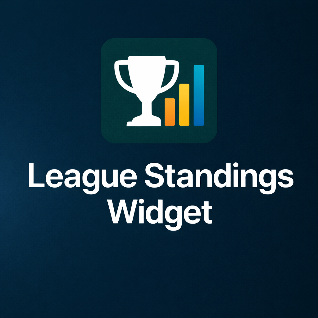 League Standings Widget